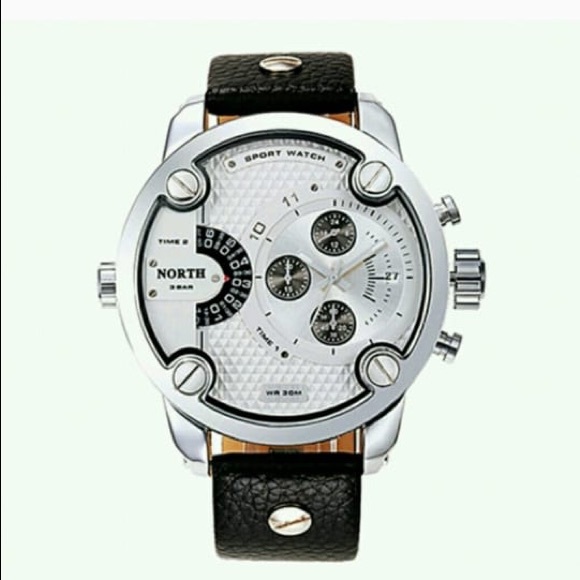 Other - FASHION Men Sports leather 30m waterproof Quartz P
